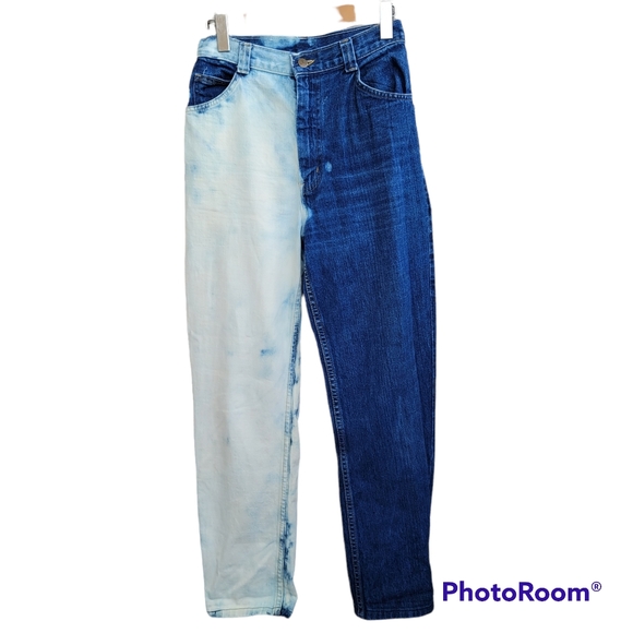 Vintage GWG Bleached and Blue Jeans - Picture 1 of 6